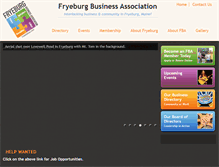 Tablet Screenshot of fryeburgbusiness.com